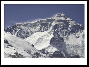 Mount Everest with Plumes, Tibet